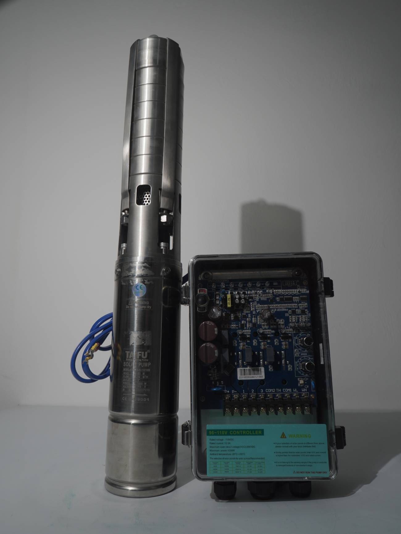 DSC06612 MOTOBOMBA SOLAR TAIFU - 4TSSC 12-53-110/1.000W - Imagen 1